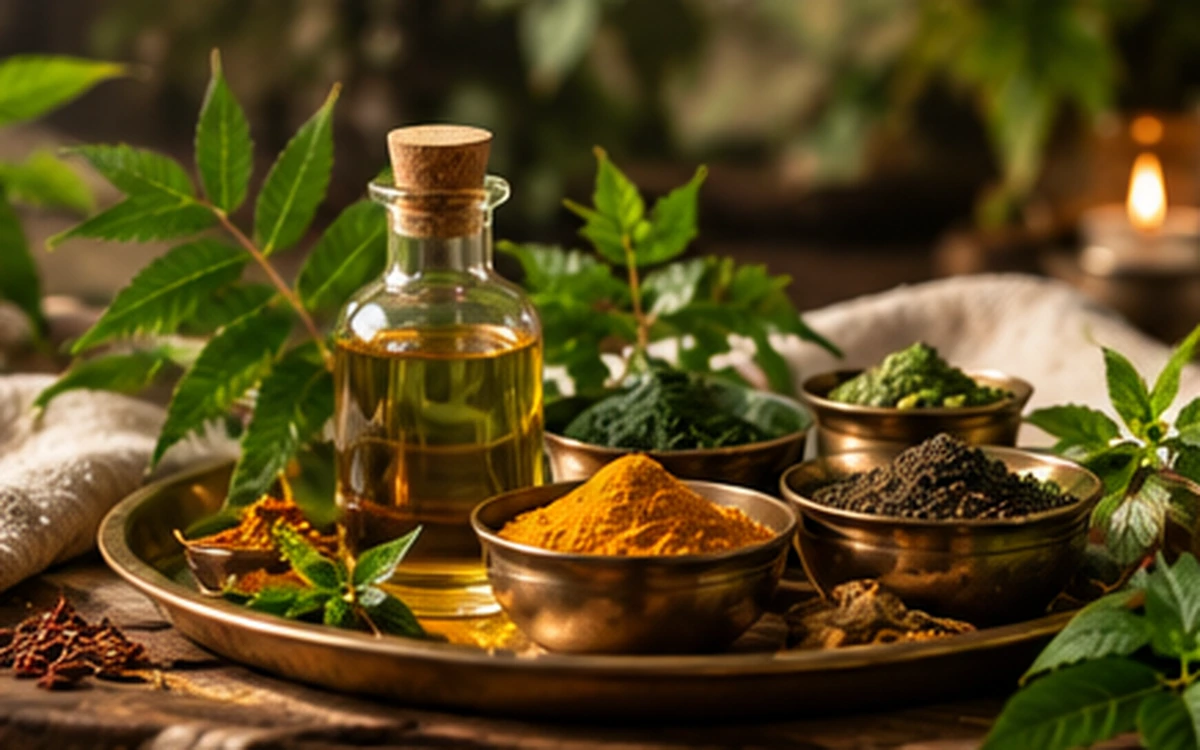 Ayurvedic herbs and traditional ingredients